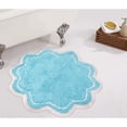 thumbnail image 1 of Home Weavers Allure Collection Bath Rug, 100% Cotton Tufted Round Shape, 30" Round, Turquoise, 1 of 6