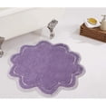thumbnail image 1 of Home Weavers Allure Collection Bathroom Rug 100% Cotton Tufted Round Shape Bathroom Rug, Soft & Absorbent Bath Rugs, Non-Slip Bath Rug, Machine Wash Dry Bath Mats - 30" Round, Purple, 1 of 8