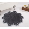thumbnail image 1 of Home Weavers Allure Collection Bathroom Rug 100% Cotton Tufted Round Shape Bathroom Rug, Soft & Absorbent Bath Rugs, Non-Slip Bath Rug, Machine Wash Dry Bath Mats - 30" Round, Dark Gray, 1 of 8