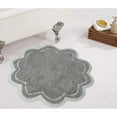 thumbnail image 1 of Home Weavers Allure Collection Bathroom Rug 100% Cotton Tufted Round Shape Bathroom Rug, Soft & Absorbent Bath Rugs, Non-Slip Bath Rug, Machine Wash Dry Bath Mats - 30" Round, Gray, 1 of 7