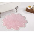 thumbnail image 1 of Home Weavers Allure Collection Bathroom Rug 100% Cotton Tufted Round Shape Bathroom Rug, Soft & Absorbent Bath Rugs, Non-Slip Bath Rug, Machine Wash Dry Bath Mats - 30" Round, Pink, 1 of 7