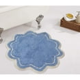 thumbnail image 1 of Home Weavers Allure Collection Bathroom Rug 100% Cotton Tufted Round Shape Bathroom Rug, Soft & Absorbent Bath Rugs, Non-Slip Bath rug, Machine Wash Dry Bath Mats - 30" Round, Blue, 1 of 8