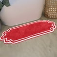 thumbnail image 1 of Home Weavers Allure Collection Cotton Bathroom Runner Rug 21"x54", Soft Absorbent Non-Slip Long Mat, Quick Dry, Machine Washable Floor Runner for Bathroom & Hallway, Red, 1 of 9