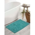 thumbnail image 1 of Home Weavers Bell Flower Bathroom Rug 100% Cotton Tufted Bath Rugs, Soft Absorbent Bath Rugs, Non-Slip Bath Mats, Machine Washable, Bathroom Bath Mats for Floor, 21"x34" Rectangle, Turquoise, 1 of 9