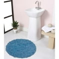 thumbnail image 1 of Home Weavers Bell Flower Bathroom Rug 100% Cotton Tufted Round Shape Bathroom Rug, Soft Absorbent Bath Rugs, Non-Slip Bath Rug, Machine Washable Bath Mats for Bathroom- 22" Round, Sky Blue, 1 of 8
