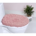 thumbnail image 1 of Home Weavers Modesto Collection 100% Cotton Tufted Toilet Lid Cover, Extra Soft and Absorbent Toilet Lid Cover, Machine Washable, Bathroom Toilet Lid Cover, 18"x18" Toilet Lid Cover, Pink, 1 of 8