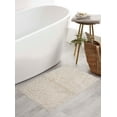 thumbnail image 1 of Home Weavers Bell Flower Collection Bathroom Rug 100% Cotton Tufted Bath Rugs, Soft Absorbent Bath Rugs, Non-Slip Bath Mats, Machine Washable, Bath Mats for Bathroom Floor, 21"x34" Rectangle, Ivory, 1 of 9