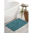 thumbnail image 1 of Home Weavers Bell Flower Collection Bathroom Rug 100% Cotton Tufted Bath Rugs, Soft Absorbent Bath Rugs, Non-Slip Bath Mats, Machine Washable, Bath Mats for Bathroom Floor, 21"x34" Rectangle, Blue, 1 of 9