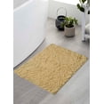 thumbnail image 1 of Home Weavers Bell Flower Collection Bath Rug, 100% Cotton Tufted, Soft & Absorbent, Non-Slip, 17"x24" Rectangle, Turquoise, 1 of 9