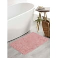 thumbnail image 1 of Home Weavers Bell Flower Collection Bathroom Rug 100% Cotton Tufted Bath Rugs, Soft Absorbent Bath Rugs, Non-Slip Bath Mats, Machine Washable, Bath Mats for Bathroom Floor, 21"x34" Rectangle, Pink, 1 of 9