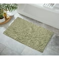 thumbnail image 1 of Home Weavers Bell Flower Collection Bathroom Rug 100% Cotton Tufted Bath Rugs, Soft Absorbent Bath Rugs, Non-Slip Bath Mats, Machine Washable, Bath Mats for Bathroom Floor, 24"x40" Rectangle, Green, 1 of 9