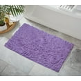 thumbnail image 1 of Home Weavers Bell Flower Collection Bathroom Rug 100% Cotton Tufted Bath Rugs, Soft Absorbent Bath Rugs, Non-Slip Bath Mats, Machine Washable, Bath Mats for Bathroom Floor, 24"x40" Rectangle, Purple, 1 of 9