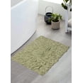 thumbnail image 1 of Home Weavers Bell Flower Collection Bath Rug, 100% Cotton Tufted, Soft & Absorbent, Non-Slip, 17"x24" Rectangle, Pink, 1 of 9