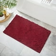 thumbnail image 1 of Home Weavers Bell Flower Collection Bathroom Rug 100% Cotton Tufted Bath Rugs, Soft Absorbent Bath Rugs, Non-Slip Bath Mats, Machine Washable, Bath Mats for Bathroom Floor, 24"x40" Rectangle, Red, 1 of 9