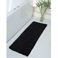 thumbnail image 1 of Home Weavers Bell Flower Collection Bathroom Rug 100% Cotton Tufted Bath Rugs, Soft Absorbent Bath Rugs, Non-Slip Bath Mats, Machine Washable, Bath Matsand Tub, 21"x54" Runner, Black, 1 of 9