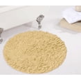 thumbnail image 1 of Home Weavers Bell Flower Collection Bathroom Rug 100% Cotton Tufted Round Shape Bathroom Rug, Soft Absorbent Bath Rugs, Non-Slip Bath Rug, Machine Washable Bath Mats for Bathroom- 30" Round, Yellow, 1 of 9