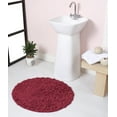 thumbnail image 1 of Home Weavers Bell Flower Collection Bathroom Rug 100% Cotton Tufted Round Shape Bathroom Rug, Soft Absorbent Bath Rugs, Non-Slip Bath Rug, Machine Washable Bath Mats for Bathroom- 22" Round, Red, 1 of 9