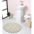 thumbnail image 1 of Home Weavers Bell Flower Collection Bathroom Rug 100% Cotton Tufted Round Shape Bathroom Rug, Soft Absorbent Bath Rugs, Non-Slip Bath Rug, Machine Washable Bath Mats for Bathroom- 22" Round, Ivory, 1 of 9
