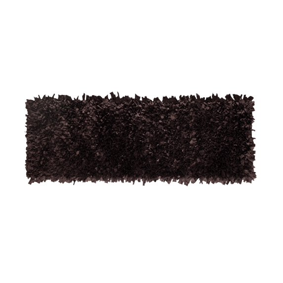 Home Weavers Bella Premium Jersey Shaggy Living Room Rug, Machine Washable Area Rugs, Rug For Living Room, Non Slip Accent Rugs, Soft Foldable Indoor Floor Rug, Easy To Clean, 2' x 6', Brown