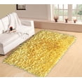 thumbnail image 1 of Home Weavers Bella Premium Jersey Shaggy Living Room Rug, Machine Washable Area Rugs, Rug For Living Room, Non Slip Accent Rugs, Soft Foldable Indoor Floor Rug, Easy To Clean, 2' x 3', Yellow, 1 of 2