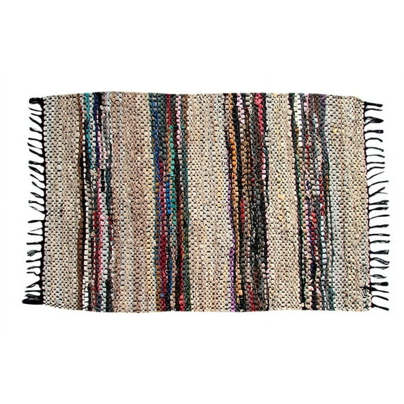 Home Weavers Broadway Collection Living Room Rug, Machine Washable Reversible Area Rugs, Rug For Living Room, Soft Foldable Indoor Floor Carpet, Easy To Clean, 2'5" x 4'1", Black