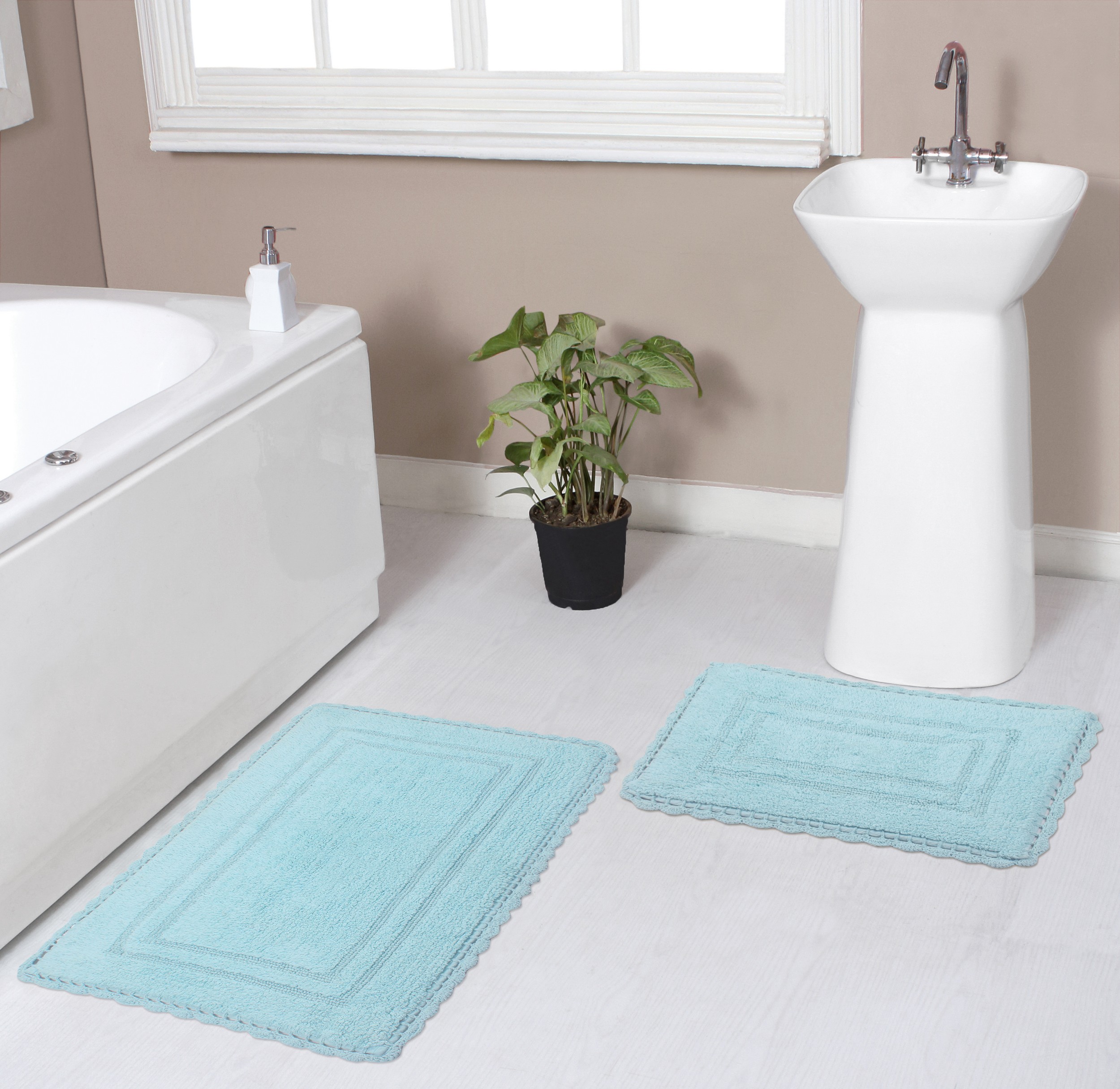 Garland Rug Finest Luxury 2 Piece Ultra Plush Washable Bath Rug Set