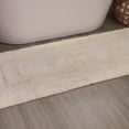 thumbnail image 1 of Home Weavers Classy Bathmat 100% Cotton Tufted Bath Rug, Extra Soft and Absorbent Bath Rugs, Machine Washable bath rugs for Bathroom, 21"x54" Runner, Ivory, 1 of 9
