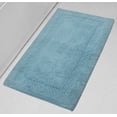 thumbnail image 1 of Home Weavers Classy Bath Mat 100% Cotton Bathroom Rugs Set, Bathroom Decore, Washable Rug, Soft and Absorbent bath Rug, Kitchen Mat, Bath Mat Set, Bath Floor Mat Non Slip, 24"x40" Rectangle, Aqua, 1 of 9