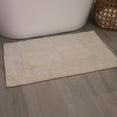 thumbnail image 1 of Home Weavers Classy Bathmat 100% Cotton Tufted Bath Rug, Extra Soft and Absorbent Bath Rugs, Non-Slip Bath Mats, Machine Washable bath rugs for Bathroom, 24"x40" Rectangle,  Ivory, 1 of 9