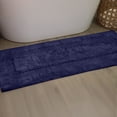 thumbnail image 1 of Home Weavers Classy Bathmat 100% Cotton Tufted Bath Rug, Extra Soft and Absorbent Bath Rugs, Machine Washable bath rugs for Bathroom, 21"x54" Runner, Navy, 1 of 10