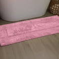 thumbnail image 1 of Home Weavers Classy Bathmat 100% Cotton Tufted Bath Rug, Extra Soft and Absorbent Bath Rugs, Machine Washable bath rugs for Bathroom, 21"x54" Runner, Pink, 1 of 10