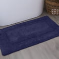 thumbnail image 1 of Home Weavers Classy Bathmat 100% Cotton Tufted Bath Rug, Extra Soft and Absorbent Bath Rugs, Non-Slip Bath Mats, Machine Washable bath rugs for Bathroom, 21"x34" Rectangle, Navy, 1 of 10