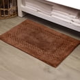 thumbnail image 1 of Home Weavers Classy Cotton Tufted Bath Rug, Soft & Absorbent, Machine Washable, 17"x24", Chocolate, 1 of 10