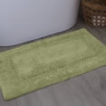 thumbnail image 1 of Home Weavers Classy Bathmat 100% Cotton Tufted Bath Rug, Extra Soft and Absorbent Bath Rugs, Machine Washable bath rugs for Bathroom, 21"x34" Rectangle, Green, 1 of 10