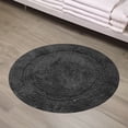 thumbnail image 1 of Home Weavers Classy Bathmat 100% Cotton Tufted Bath Rug, Extra Soft and Absorbent Bath Rugs, Machine Washable bath rugs for Bathroom, 30" Round, Gray, 1 of 10