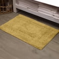 thumbnail image 1 of Home Weavers Classy Bathmat 100% Cotton Tufted Bath Rug, Extra Soft and Absorbent Bath Rugs, Bath Carpet, Machine Wash, bath rug for Bathroom, 17"x24" Rectangle, Yellow, 1 of 10