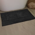 thumbnail image 1 of Home Weavers Classy Bathmat 100% Cotton Tufted Bath Rug, Extra Soft and Absorbent Bath Rugs, Non-Slip Bath Mats, Machine Washable bath rugs for Bathroom, 21"x34" Rectangle, Black, 1 of 10
