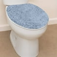 thumbnail image 1 of Home Weavers Hampton Crochet Bath Mat Collection 100% Cotton Tufted Bath Rug, Extra Soft and Absorbent Bath Rugs, Machine Wash, bath rug for Bathroom, 18"x18" Lid Cover, Blue, 1 of 10