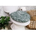 thumbnail image 1 of Soft Microfiber Bathroom Toilet Lid Cover, Machine Washable Seat Covers, 18x18, Stays in Place Rubber Backing, Fits Most Round, Elongated and Oblong Lids, Home Decor Accessories, Green, 1 of 8