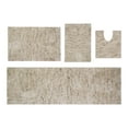 thumbnail image 1 of HOME WEAVERS Grandeur 4-Piece Microfiber Bath Rug Set, Non-Slip, Ultra-Absorbent, Quick-Dry, Machine Washable, Ivory, 1 of 9