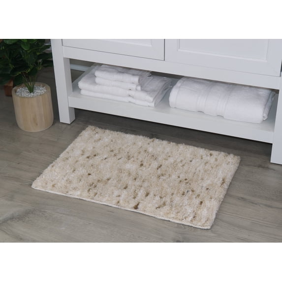 Bathroom Rugs, Extra Soft Absorbent Bath Rugs, Non-Slip, Quick Drying, Machine Washable, Plush Comfort for Bathroom Floor, Tub, Shower and Home Decor Accessories, 21x34, Red