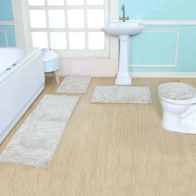 Home Weavers Cloud Comfort 100 Microfiber NonSlip TPR Backing Bath