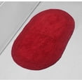 thumbnail image 1 of Home Weavers Double Ruffle Collection 100% Cotton Bathroom Rugs Set, Machine Washable, Extra Soft & Water Absorbent bath Rug, Kitchen Mat, Bath Rug, Bath Floor Mat Non Slip, 24"x40" Rectangle, Red, 1 of 9