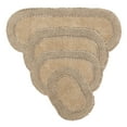 thumbnail image 1 of Home Weavers Double Ruffle Collection 100% Cotton Bathroom Rugs Set, Washable Rug, Extra and Absorbent bath Rug, Kitchen Mat, Bath Mat Set, Bath Floor Mat Non Slip, 4 Piece Set with Runner, Linen Rug, 1 of 2