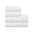 thumbnail image 1 of Home Weavers Elegance Essentials 550GSM 100% Cotton Zero Twist Super Absorbent Bath Towel Set (2 Bath Towel, 2 Hand Towel) - (Set of 4), White, 1 of 5