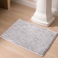 thumbnail image 1 of Home Weavers Essence Microfiber Bath Rug, 17" x 24", Gray, 1 of 9
