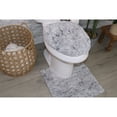 thumbnail image 1 of Essential 2-Piece Bathroom Contour and Toilet Lid Cover Set, Plush Microfiber Contour Rug and Non-Slip Toilet Lid Cover, Ultra Absorbent, Quick-Dry, Machine Washable, Grey, 1 of 9