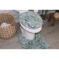 thumbnail image 1 of Essential 2-Piece Bathroom Contour and Toilet Lid Cover Set, Plush Microfiber Contour Rug and Non-Slip Toilet Lid Cover, Ultra Absorbent, Quick-Dry, Machine Washable, Green, 1 of 9