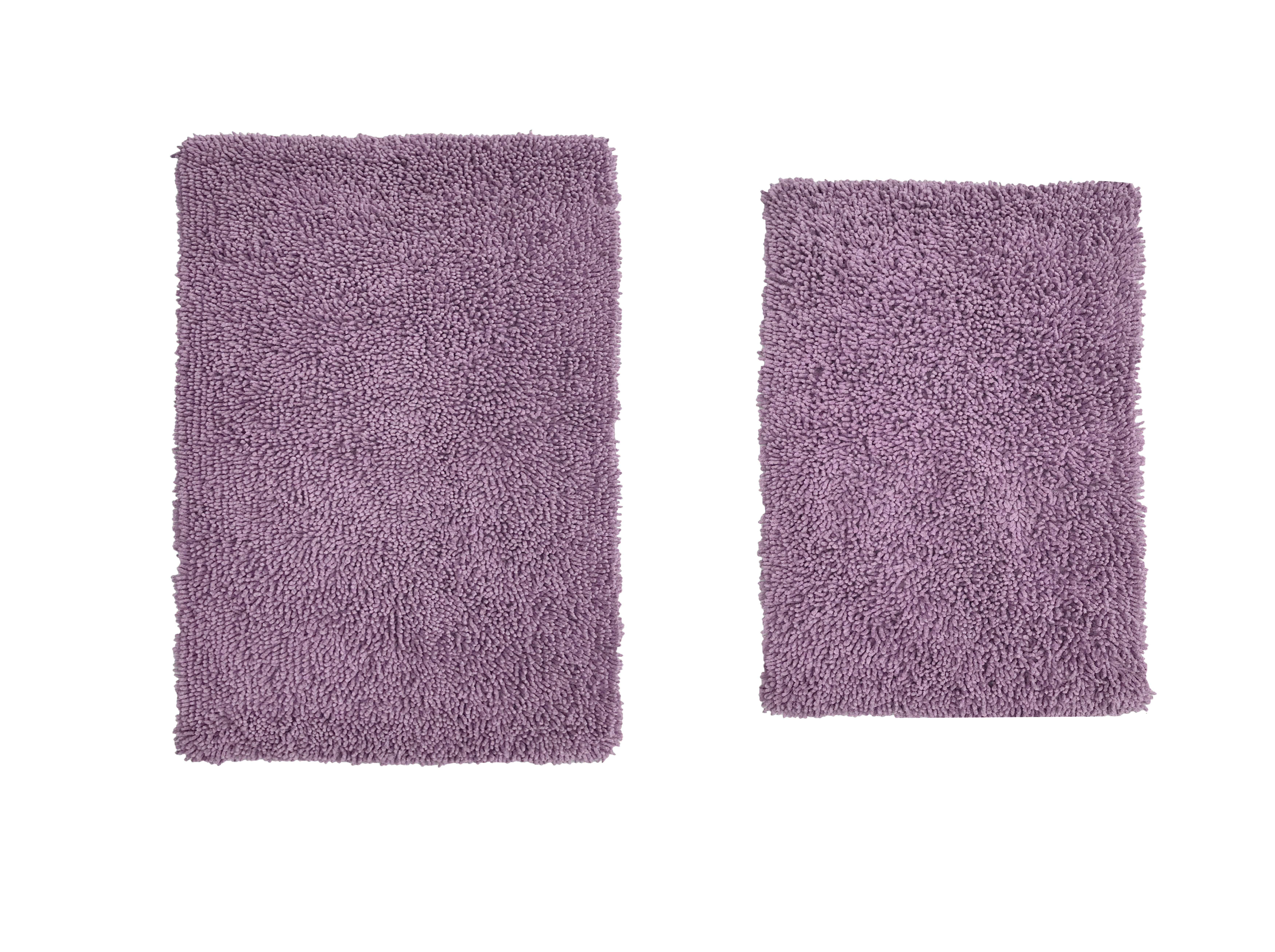 Purple Hand Tufted Cotton Bath Rug Set