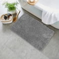 thumbnail image 1 of Home Weavers Fantasia Collection 100% Cotton Bathroom Rugs Set, Machine Washable Rug, Extra Soft and Absorbent bath Rug, Kitchen Mat, Bath rug, Bath Floor Mat Non Slip, 17"x24" Rectangle, Gray, 1 of 5